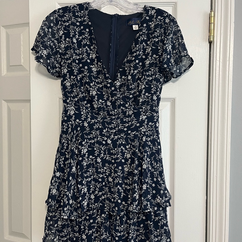 Francesca’s Floral Navy Dress